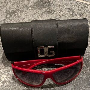 Dolce & Gabbana red sunglasses